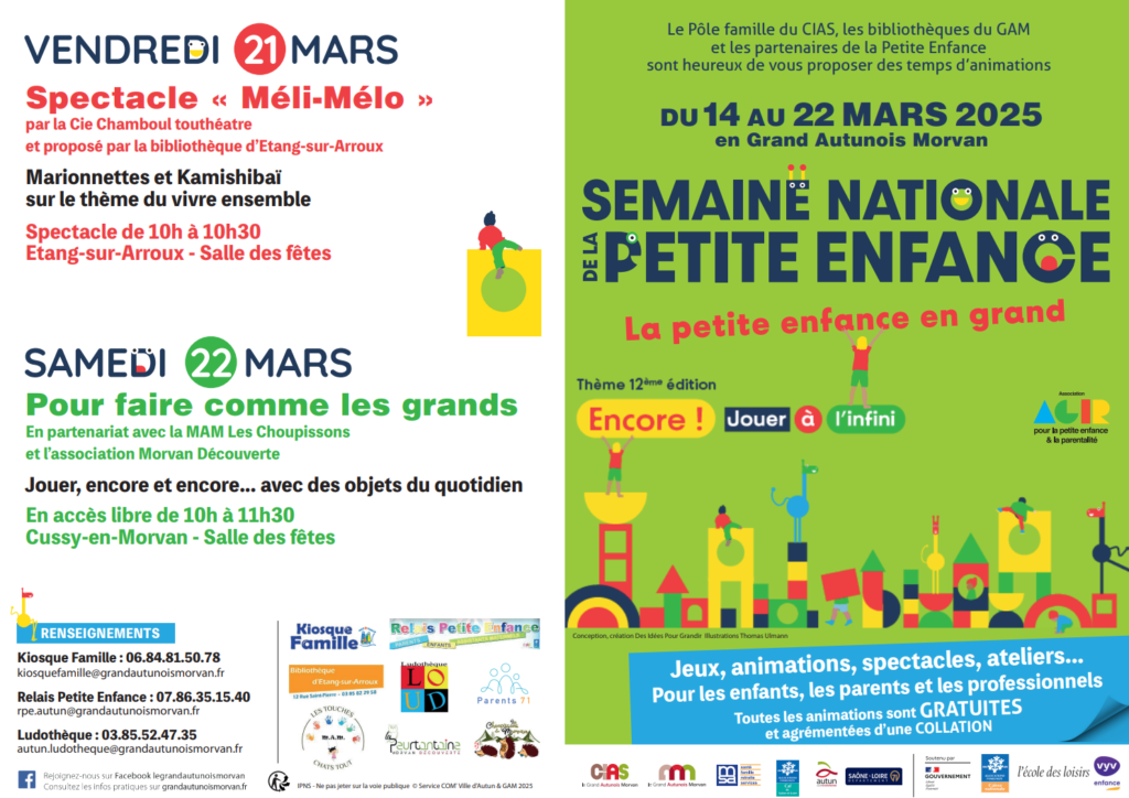 La Semaine de la Petite Enfance, du 14 au 21 mars à Autun