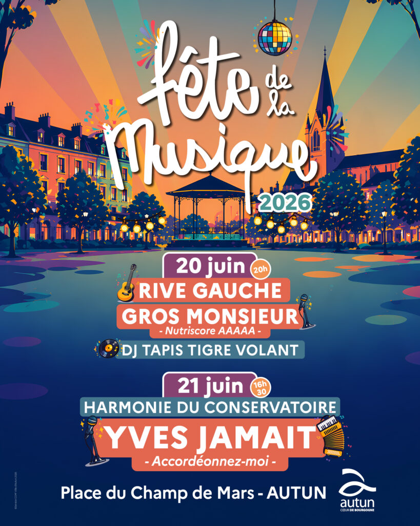 Fête de la musique à Autun les 20 et 21 juin