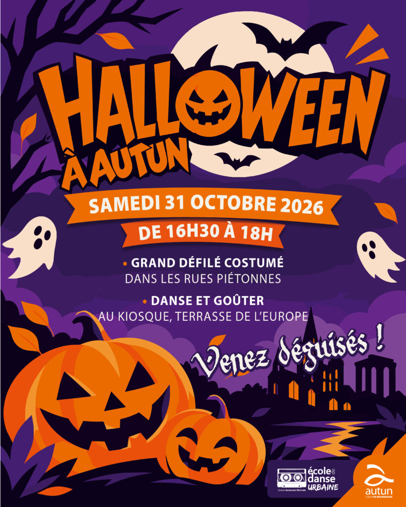 Un grand défilé costumé d'Halloween, le 31 octobre à Autun
