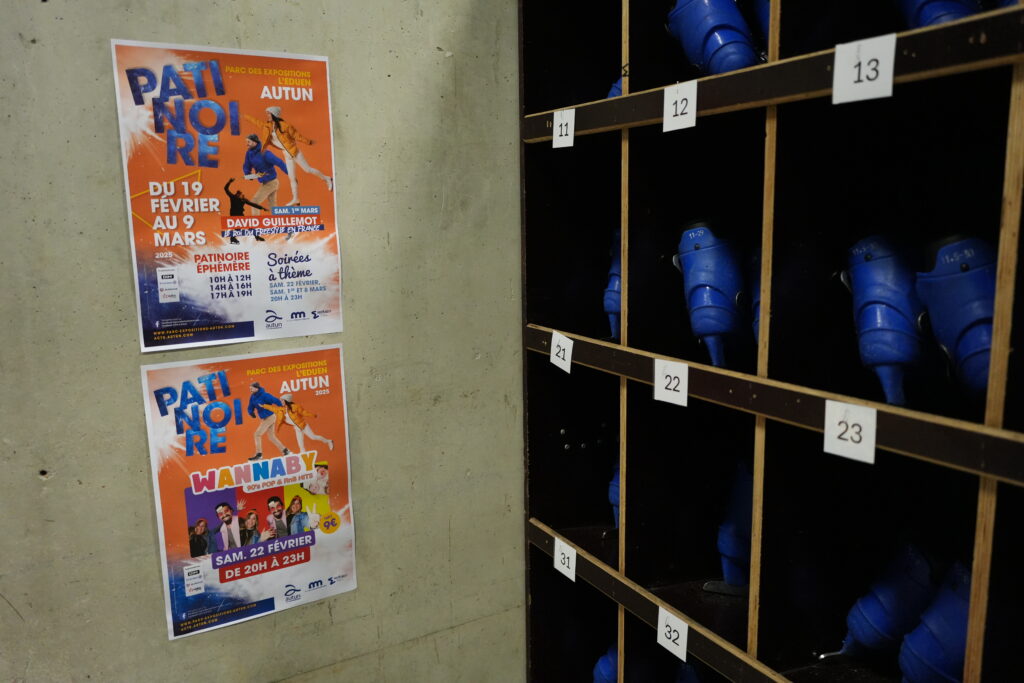 Patinoire éphémère à l'Eduen d'Autun