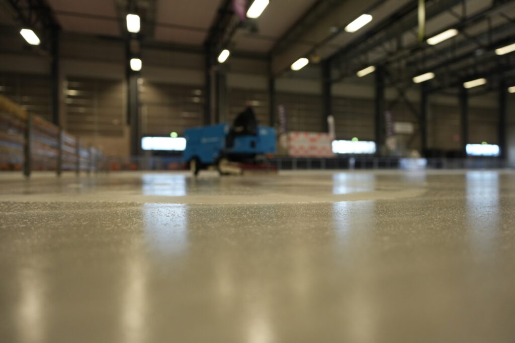 Patinoire éphémère à l'Eduen d'Autun