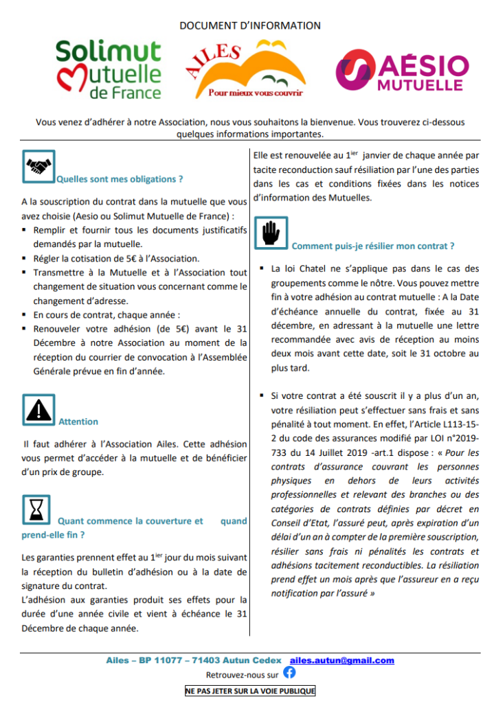 L'association Ailes d'Autun et sa mutuelle pour tous
