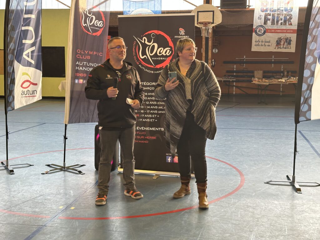 Nikola Karabatic en visite à l'Olympic Club Autunois