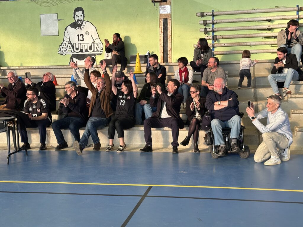 Nikola Karabatic en visite à l'Olympic Club Autunois