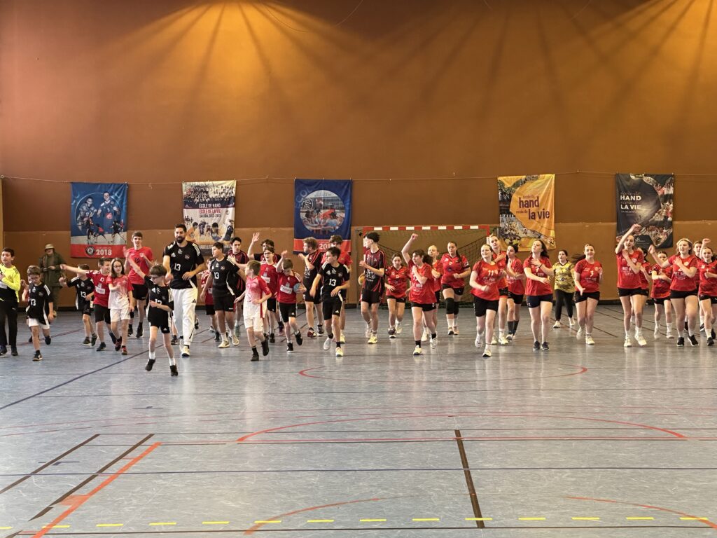 Nikola Karabatic en visite à l'Olympic Club Autunois