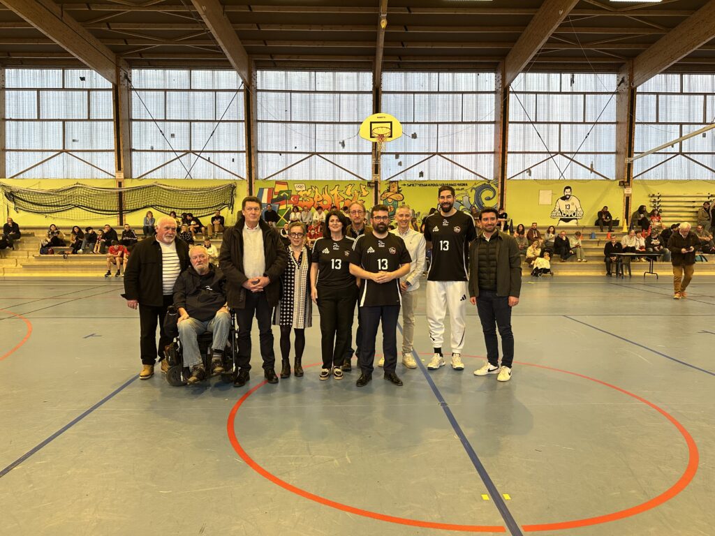 Nikola Karabatic en visite à l'Olympic Club Autunois