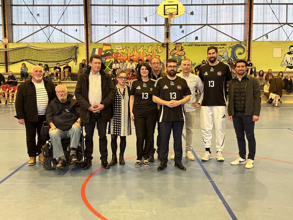 Nikola Karabatic en visite à l'Olympic Club Autunois