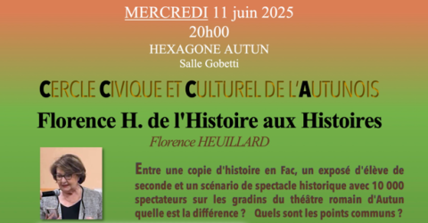 Cercle Civique et Culturel de l'Autunois : conférence de Florence Heuillard