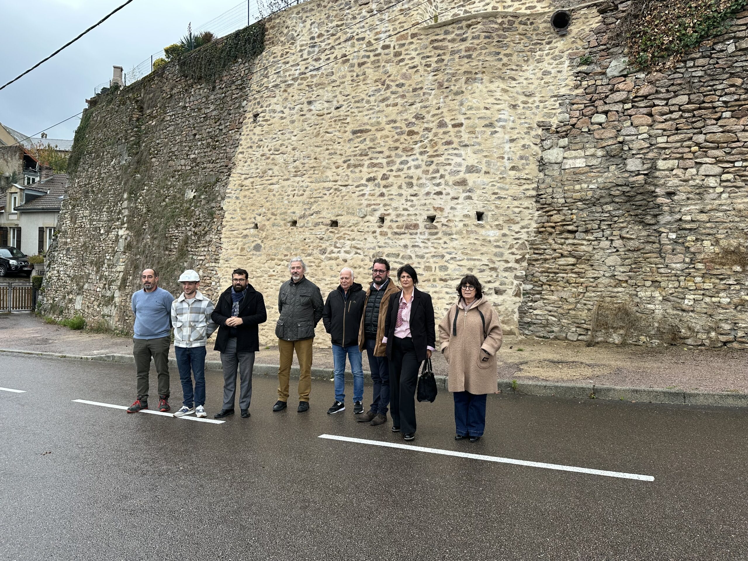 Rénovation du rempart antique de la rue Gaston Joliet