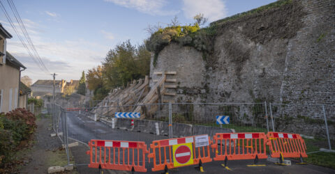 Remparts du boulevard Mac-Mahon à Autun