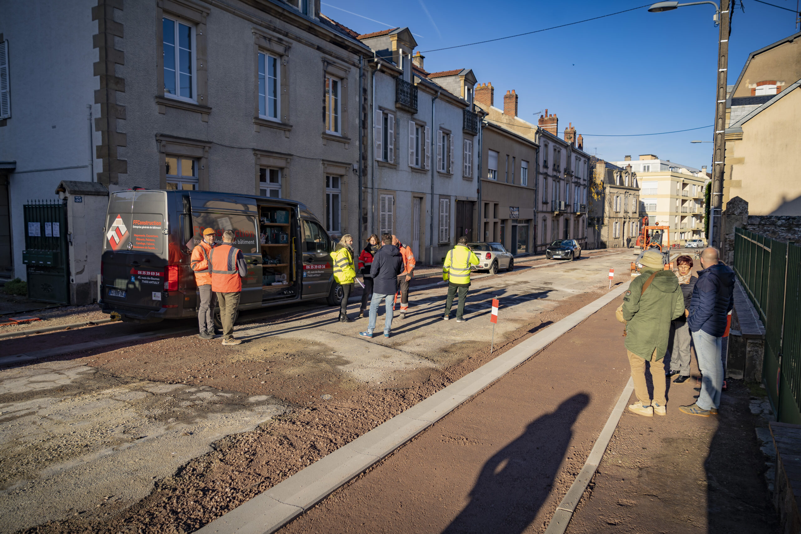 Visite de chantiers à Autun