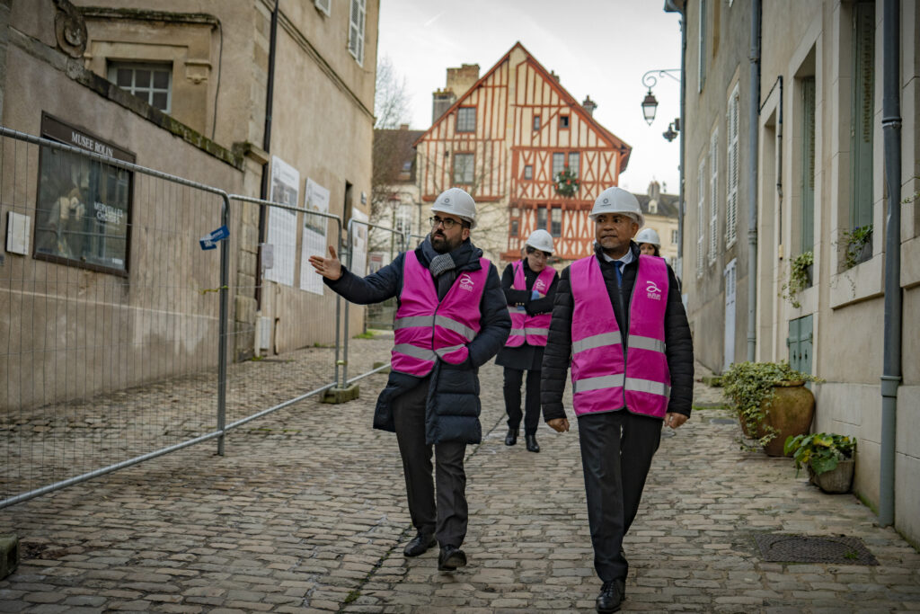 Visite du préfet à Autun