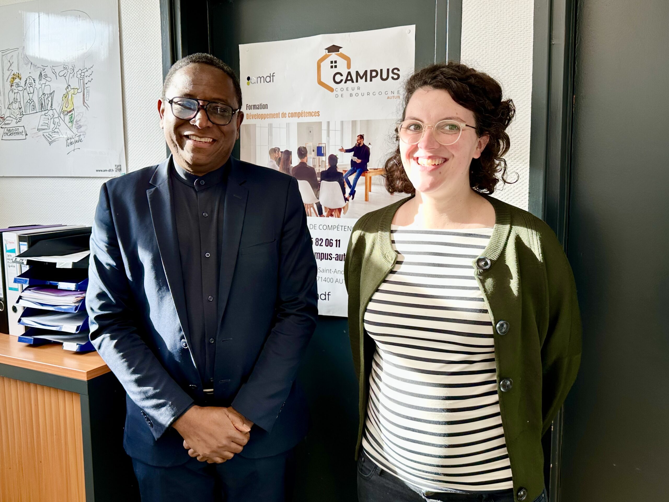 Rymond Zekpa et Susie Loevenbruck, Groupe AMDF d'Autun