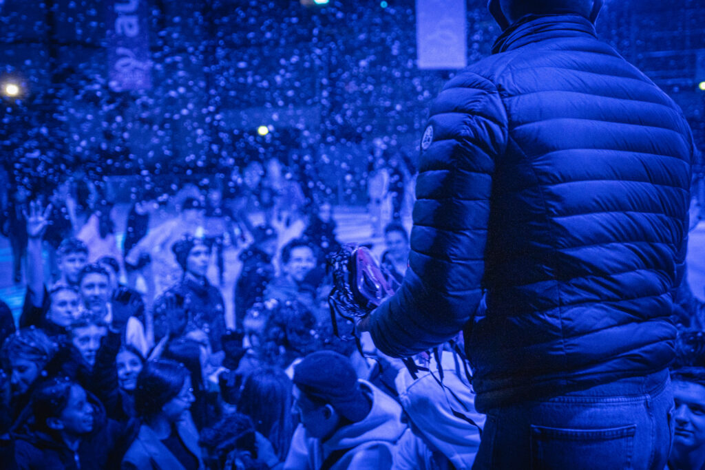 Clôture festive et enneigée pour la patinoire d'Autun