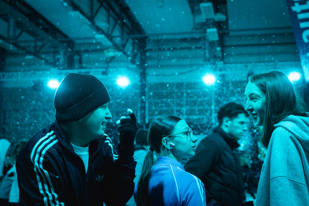 Clôture festive et enneigée pour la patinoire d'Autun