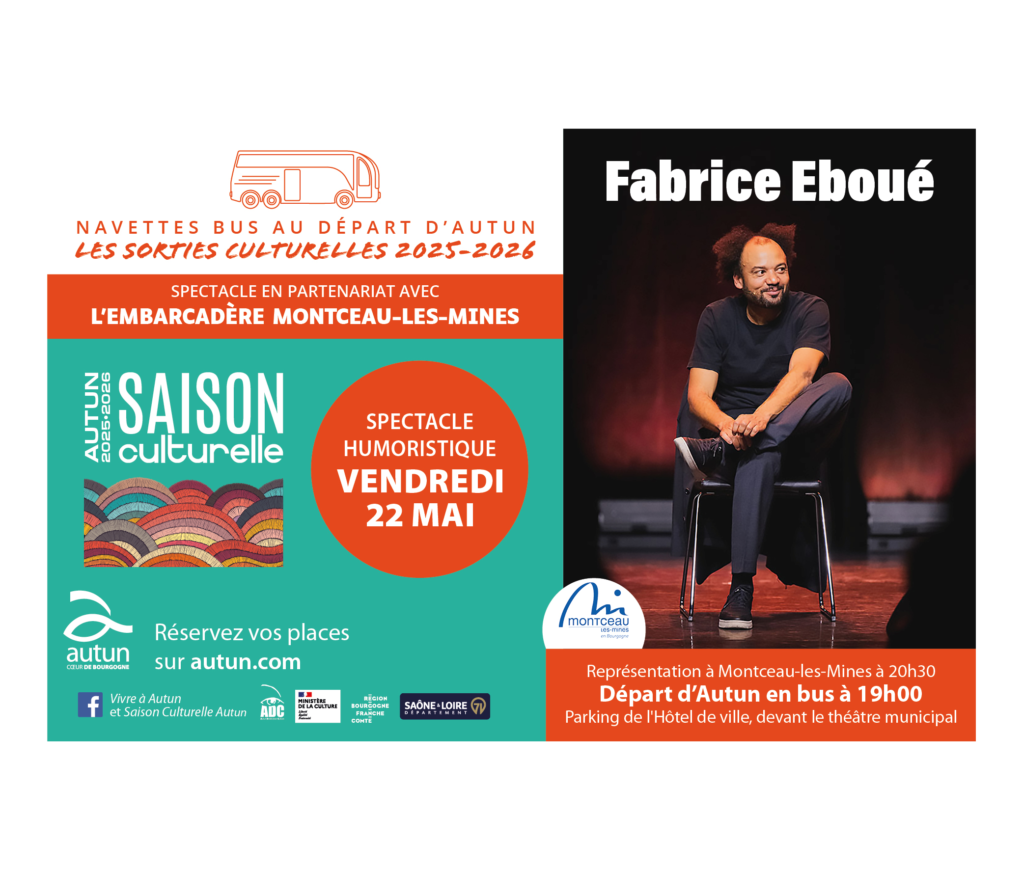 Fabrice Éboué à l'Embarcadère de Montceau-les-Mines