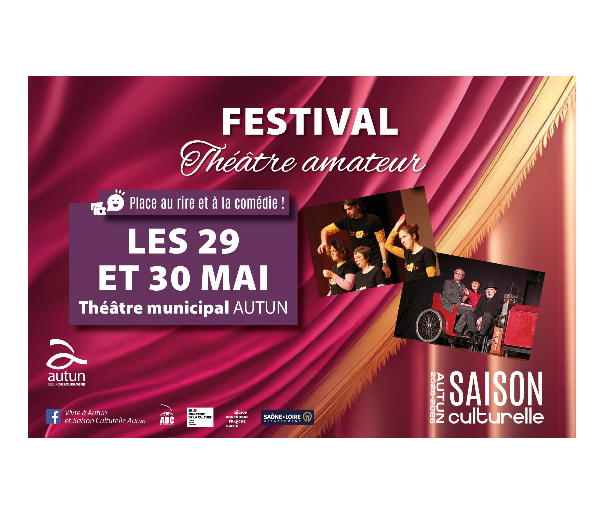 Festival théâtre amateur : les 29 et 30 mai au théâtre d'Autun