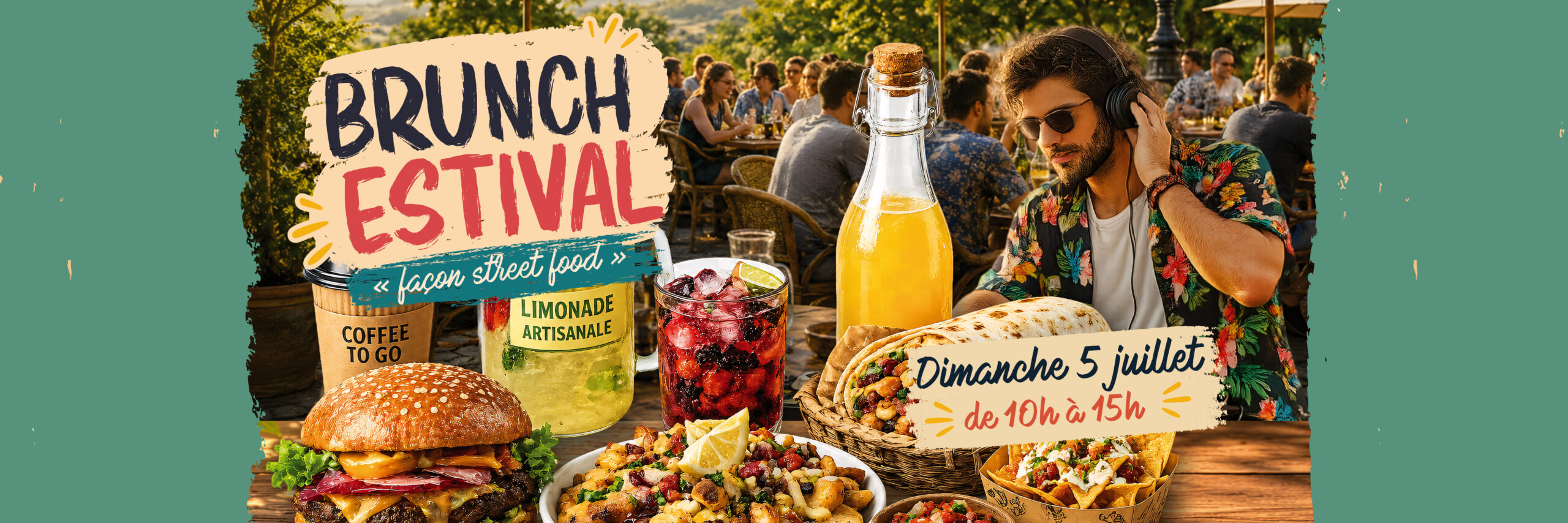 Brunch estival street food dimanche 5 juillet