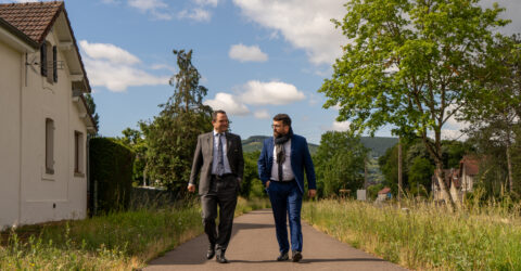Vincent Chauvet fait visiter Autun au nouveau sous-préfet