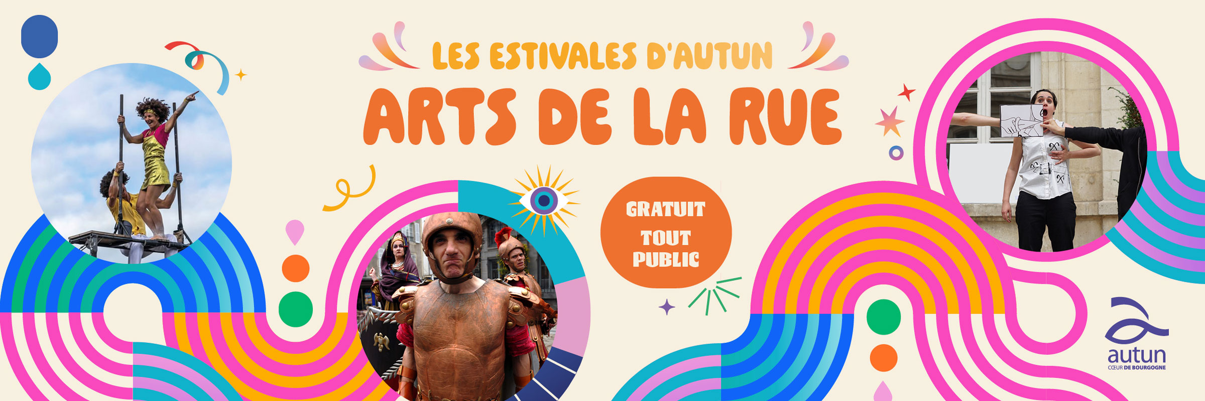 Les Estivales d'Autun, Arts de la rue, gratuit tout public