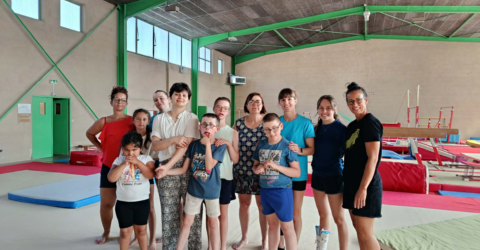 L’Alliance Gymnastique Autun : séance avec des enfants de l’IME