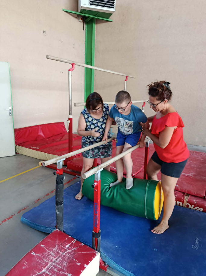 L’Alliance Gymnastique Autun : séance avec des enfants de l’IME