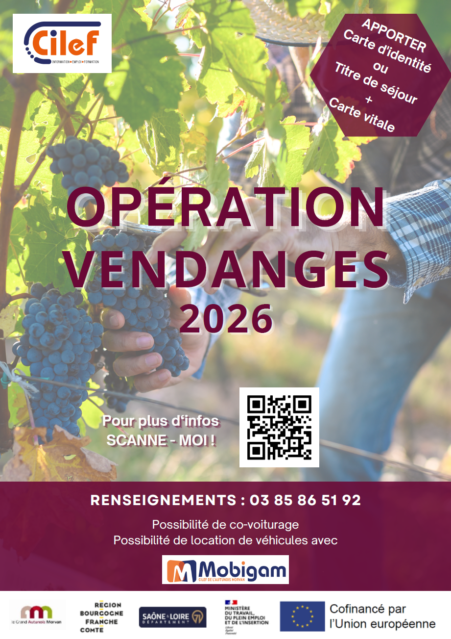 Opération vendanges 2026 Cilef