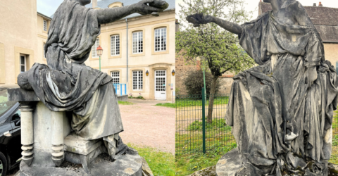 À Autun, la statue de Circé entre en restauration