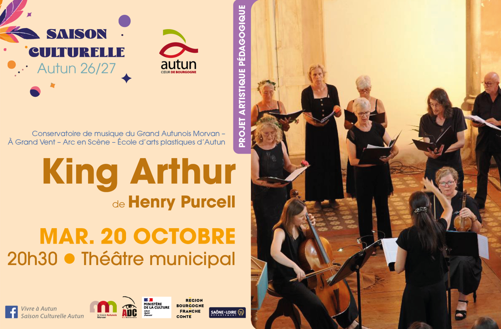 Saison culturelle : King Arthur de Henry Purcell le 20 octobre